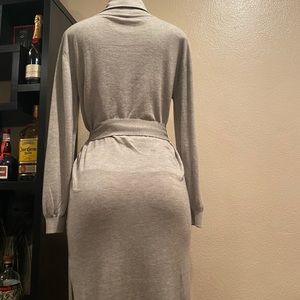 Aritzia sweater dress grey Babaton